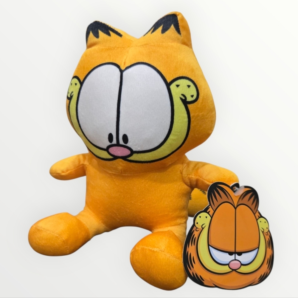 ❤️2/$12 NWT Garfield 7” Cat Bean Plush Toy by Mighty Mojo